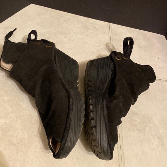 Black Fly London wedge shoes size 37 - Picture 10 of 14